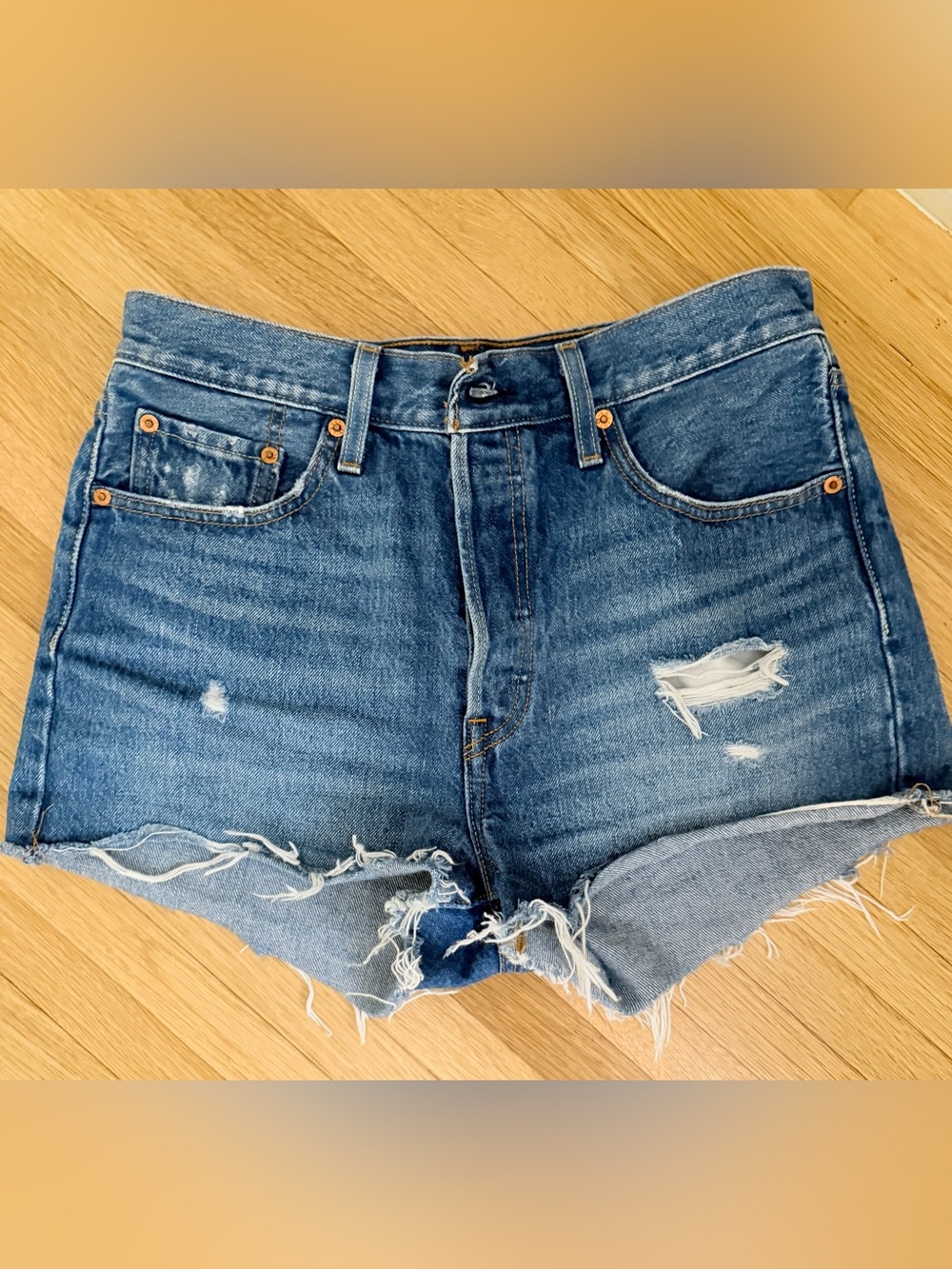 Levi's Signature 501 Original Fit High Rise Women's Shorts size 28 fits 4